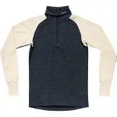 Devold of Norway - Thermokleding - Expedition Merino Silk Zip M Ink/Offwhite voor Unisex van Wol - Maat XL - Wit