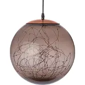Anna's Collection Kersthanger Smokey Bal Met Verlichting D 25 Cm