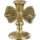House of Seasons Kandelaar strik goud - l11xb8xh13cm