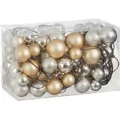 Mica Decorations Kerstslinger Ballen Crème 1,8 M