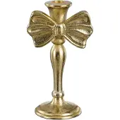 House of Seasons Kandelaar strik goud - l11xb8xh20cm