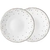 Wik & Walsøe Julemorgen Girlander bord 2-pack Ø28 cm Wit