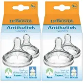 Dr. Browns 2x Options+ Speen Y-cut Brede Halsfles Transparant 2 Stuks