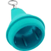 Combicraft Hotel sleutelhanger Mayfair met open onderkant 41x70mm turquoise - 5 stuks