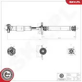ESEN SKV 76SKV164 Aandrijfas