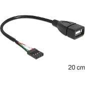 DeLOCK USB 2.0 pinheaderkabel - 4-polig naar USB