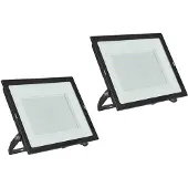 PRIOS LED-wandlamp buiten Maikel , zwart, Aluminium, Modern, LED wandlamp buiten