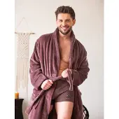Key Badjas Heren Fleece Bruin MGL 255 XL/XXL