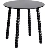 Homla - Salontafel - RESLE - Zwart - 40x40x40 cm