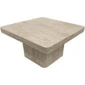 Oviala - 80 cm vierkante salontafel met natuurlijke uitstraling - Paula