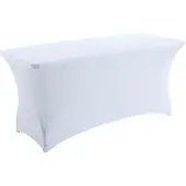 Oviala - Elastische STRETCH hoes in het wit voor 180x75x74cm - STRETCH