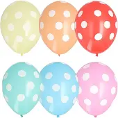 Papstar luchtballonnen 'Dots', kleuren assorti