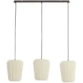 Light & Living Hanglamp 3L 103x30x143 cm BIBURY hout print d bruin+wit