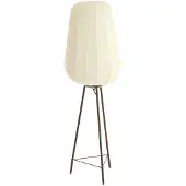 Light & Living Vloerlamp Ø42x133 cm BIBURY hout print donker bruin+wit