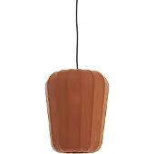 Light & Living Hanglamp Ø30x37,5 cm BIBURY hout print donker bruin+terra
