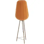 Light & Living Vloerlamp Ø42x133 cm BIBURY hout print donker bruin+terra