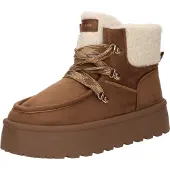 Tom Tailor Boots crème / cognac