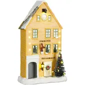 Luville Bryggen restaurant yellow battery operated l17xb9,5xh27,5 cm