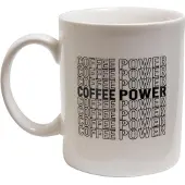 Mr. Tee - Coffee Power Mok/beker - Wit