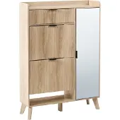 Beliani MOONIE - Schoenenkast - Lichtbruin - MDF