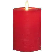Anna's Collection Oplaadbare led kaars 7,5 x 10 cm | Rood | Bewegende vlam