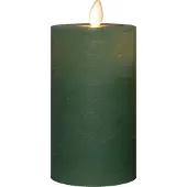 Anna's Collection Oplaadbare led kaars 7,5 x 12,5 cm | Jade Groen | Bewegende vlam