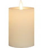 Anna's Collection Oplaadbare led kaars 7,5 x 10 cm | Wit | Bewegende vlam