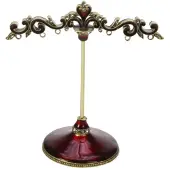 MEA Sieradenhouder – Rood/Goud – 12×1×13 cm – Stijlvol & Praktisch