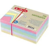 Herlitz systeemkaarten - A6 - lijn - assorti - 200 stuks