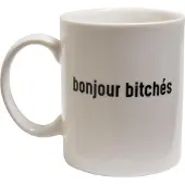 Mister tee - Bonjour Bitches Mok/beker - Wit