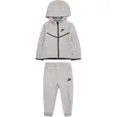 Nike Kids Joggingpak 'TECH FLEECE' antraciet / lichtgrijs / zwart