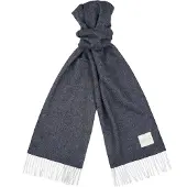 Profuomo sjaal blauw effen lamswol