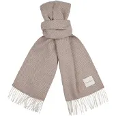 Profuomo sjaal beige geprint lamwol