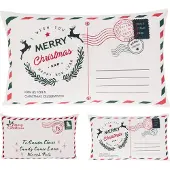 Koopmann Kussen Kerst Envelop 50x30cm Wit wit Polyester Sierkussen