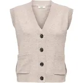 JDY Gebreide bodywarmer 'JDYSUPER' taupe