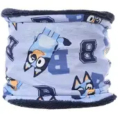 Bluey Colsjaal – Kindercolsjaal met Donkerblauwe Fleece – One Size – 3-6 Jaar