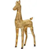 Beliani AKUREYRI - LED kerstdecoratie - Goud - IJzer
