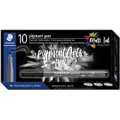 Staedtler Fijnschrijver pigment pen intens zwart | 10 stuks