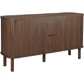 Oviala - Scandinavisch rechthoekig 2-deurs dressoir L140 cm donker hout - Taylor