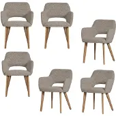 Woood eetkamerstoel (set van 6) Murat