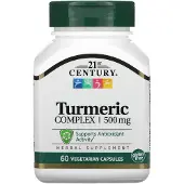 21st Century , Turmeric Complex, 500 mg, 60 Vegetarian Capsules