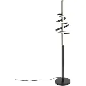 QAZQA Design vloerlamp zwart incl. dimbare LED en 3-standen schakelaar - Rolla