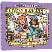 Uitgeverij MUS Cute & Cosy Hartsvriendinnen Kleurboek voor volwassenen en kinderen