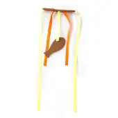 Martin kattenspeelgoed leana kicker met catnip gerecycled assorti - 45x6,5x2 cm