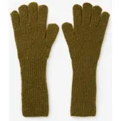 Sissy-Boy Donkergroene gebreide handschoenen met lurex