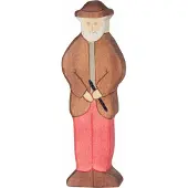 Holztiger Boerderij - Grootvader - 7X2X15Cm - Houten Figuur - Handgemaakt