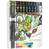 Chameleon Color & Blending System verfstiften Deluxe set (22 stiften met 22 color tops)