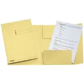 Esselte Manilla 3-klepsmap 1033306 A4 Geel Gerecycled Karton 250 Vel 24 x 31,8 x 2 cm 50 Stuks
