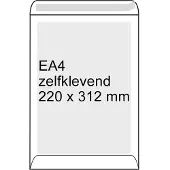 Diversen Bordrug envelop wit 220 x 312 mm - EA4 zelfklevend (100 stuks)