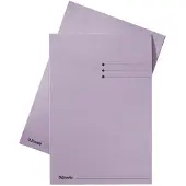 Esselte inlegmap karton met lijnbedrukking en 10 mm overslag lila A4 (100 stuks)